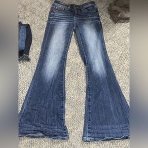 Buckle Black flared jeans